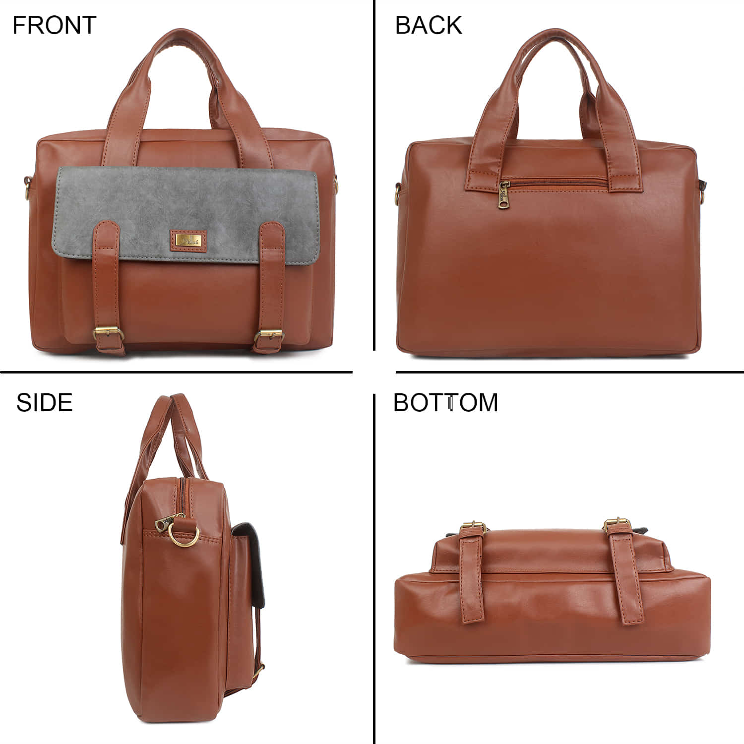Tan Spacious Laptop Bag for Men